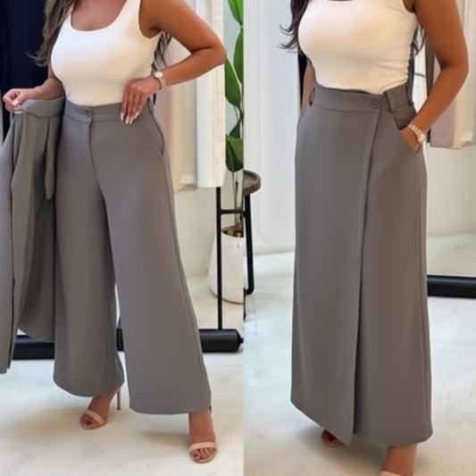 Pantalon Large Jupe Wrap ILRAYA