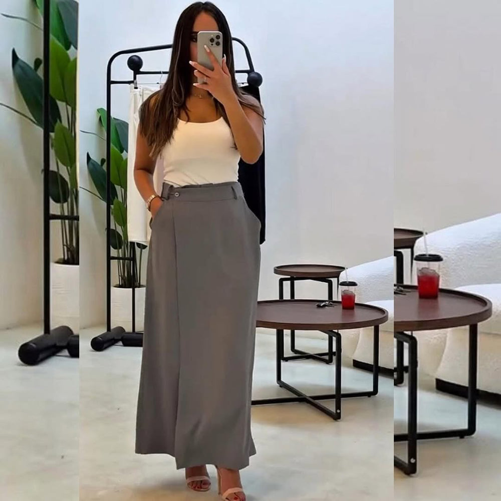 Pantalon Large Jupe Wrap ILRAYA